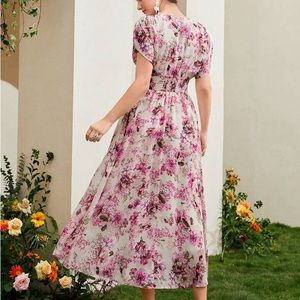 Pink flower dress